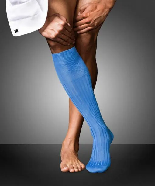 Men No 13 Finest Piuma Cotton Men Kneehigh Socks Linen FALKE Knee High Socks