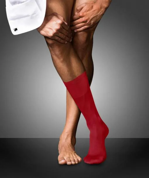Men No 9 Pure Fil Dcosse Men Socks Cardinal FALKE Socks