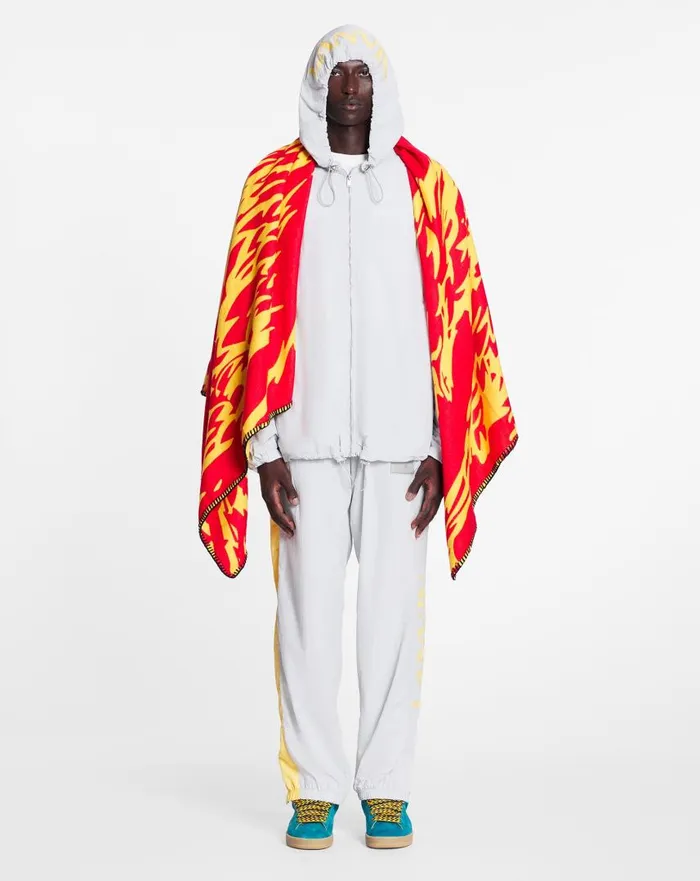 Men Pants and Shorts Lanvin Lanvin X Future Jogging Pants With Contrasting Stripes Eagle Grey Men Pants and Shorts Lanvin Lanvin X Future Jogging Pants With Contrasting Stripes Eagle Grey