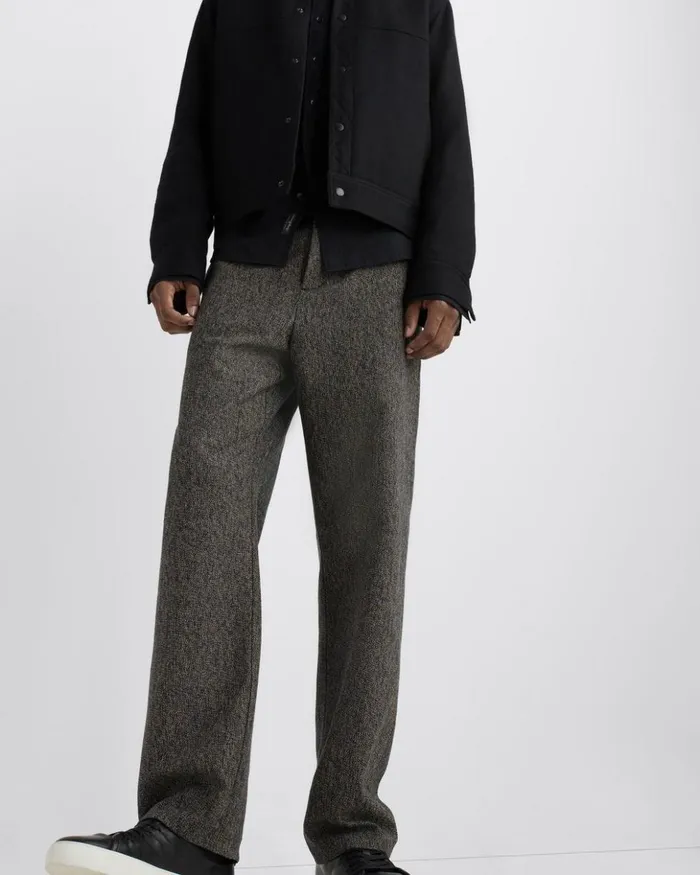 Men Rag 038 Bone Pants Bradford Mlange Tweed Pant Navy Melange