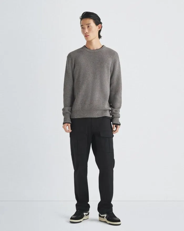 Men Rag 038 Bone Sweaters Dexter Organic Cotton Crew Multi