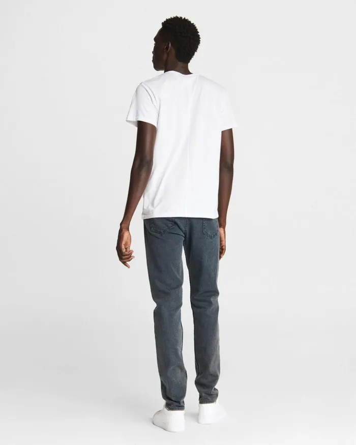 Men Rag 038 Bone TShirts Pratt Principal Short Sleeve Tee White
