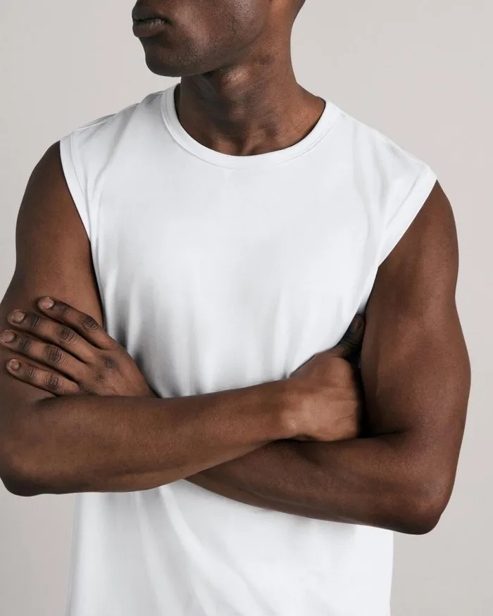 Men Rag 038 Bone TShirts Pursuit Haydon Tank White