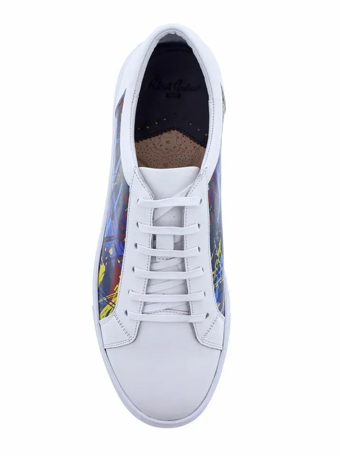 Men Robert Graham Shoes Cascade Sneakers White