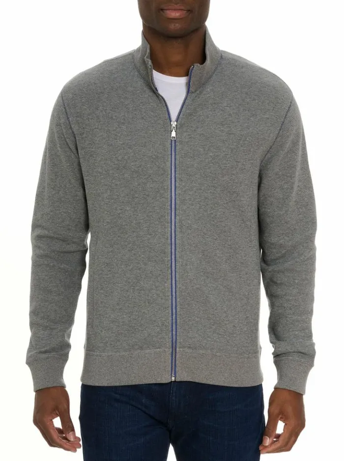 Men Robert Graham Sweaters and Knits Moser Long Sleeve Knit Blue