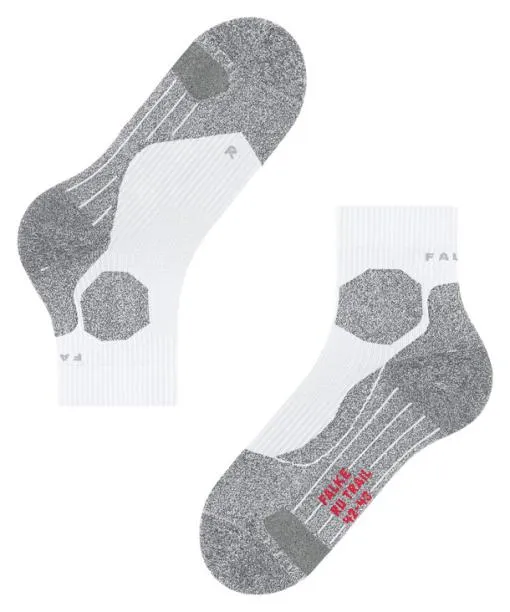 Men RU Trail Grip Men Running Socks White FALKE Running Socks