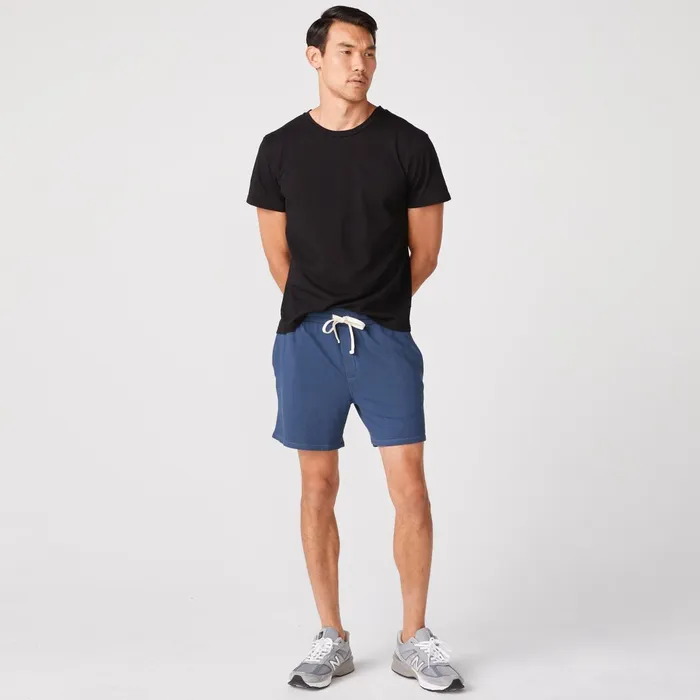Men Sale MONROW Gym Shorts Blue Steel