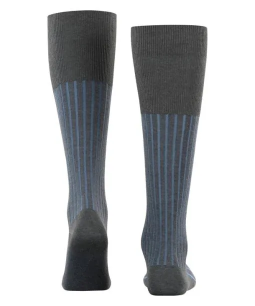 Men Shadow Men Kneehigh Socks Anthracite Mel FALKE Knee High Socks