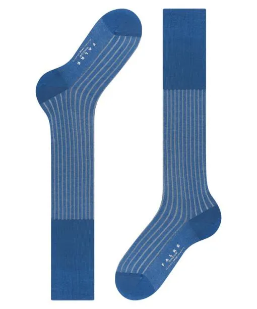 Men Shadow Men Kneehigh Socks Paris Blue FALKE Knee High Socks