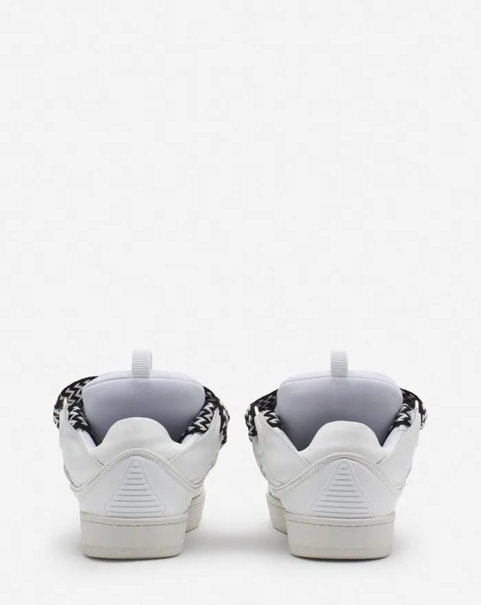 Men Sneakers Lanvin Lanvin X Future Curb 30 Leather Sneakers For Men Whiteblack Men Sneakers Lanvin Lanvin X Future Curb 30 Leather Sneakers For Men Whiteblack