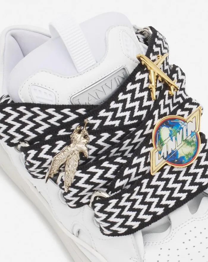Men Sneakers Lanvin Lanvin X Future Curb 30 Leather Sneakers For Men Whiteblack Men Sneakers Lanvin Lanvin X Future Curb 30 Leather Sneakers For Men Whiteblack