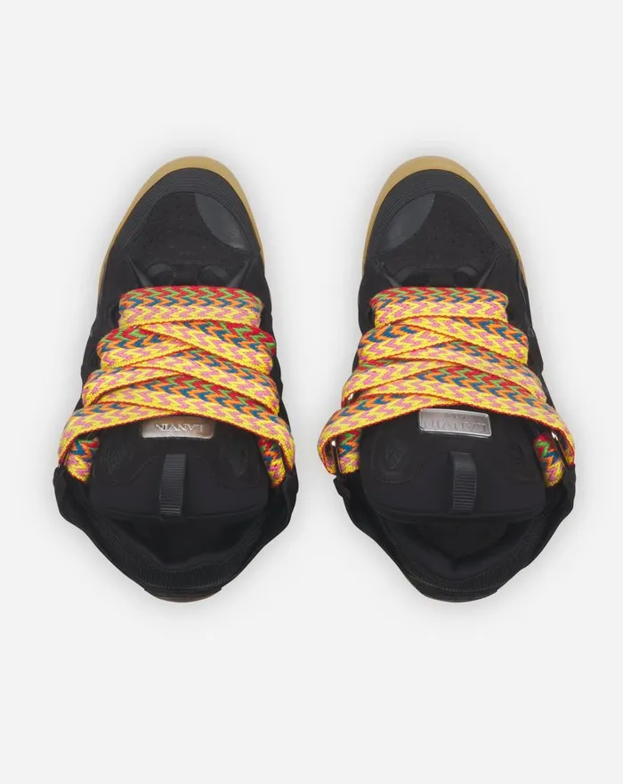 Men Sneakers Lanvin Leather Curb Sneakers Black Men Sneakers Lanvin Leather Curb Sneakers Black