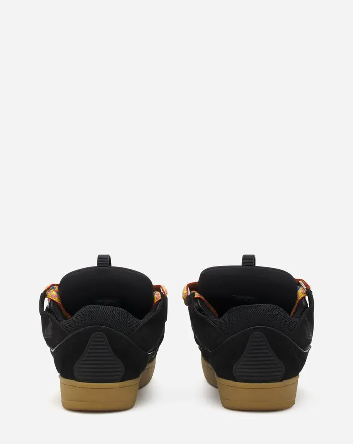 Men Sneakers Lanvin Leather Curb Sneakers Black Men Sneakers Lanvin Leather Curb Sneakers Black