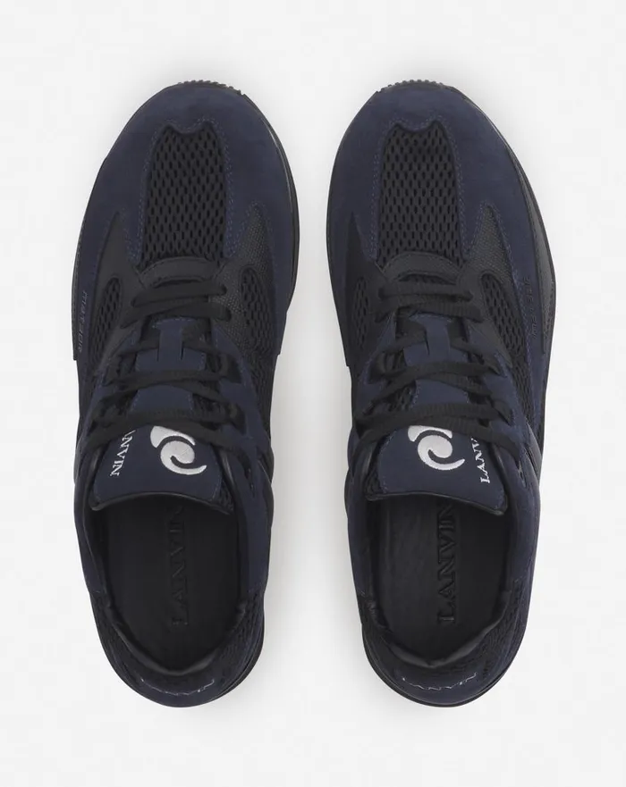 Men Sneakers Lanvin Meteor Sneakers In Mesh And Suede Anthraciteblack Men Sneakers Lanvin Meteor Sneakers In Mesh And Suede Anthraciteblack