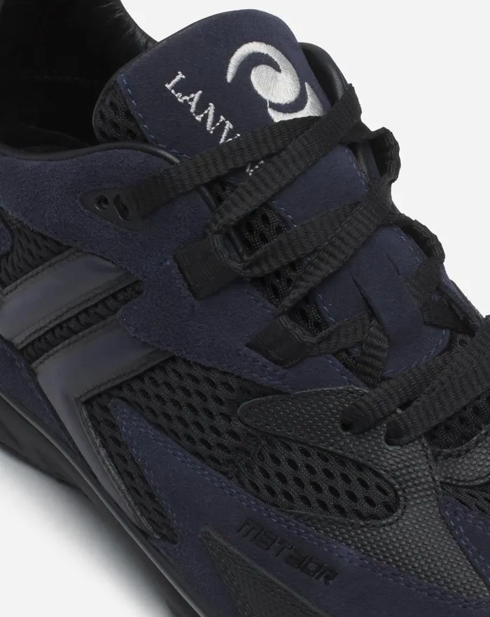 Men Sneakers Lanvin Meteor Sneakers In Mesh And Suede Anthraciteblack Men Sneakers Lanvin Meteor Sneakers In Mesh And Suede Anthraciteblack