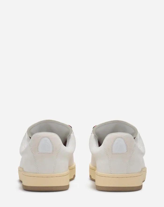 Men Sneakers Lanvin Suede Curb Lite Sneakers White
