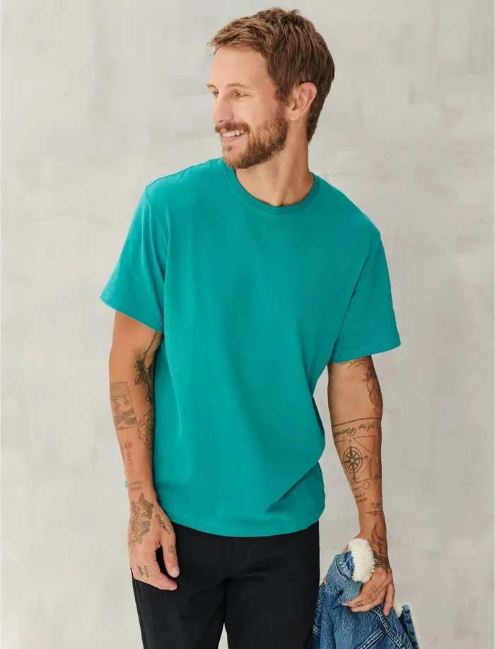 Men Sueded Jersey Tee Deep Lake Tees Lucky Brand
