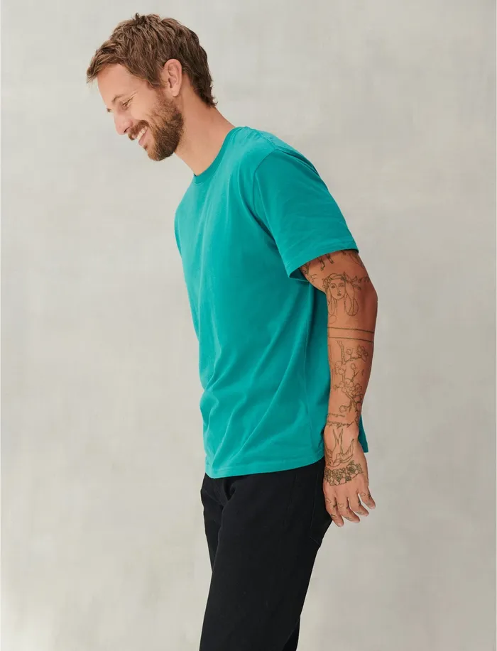 Men Sueded Jersey Tee Deep Lake Tees Lucky Brand