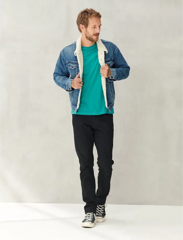 Men Sueded Jersey Tee Deep Lake Tees Lucky Brand
