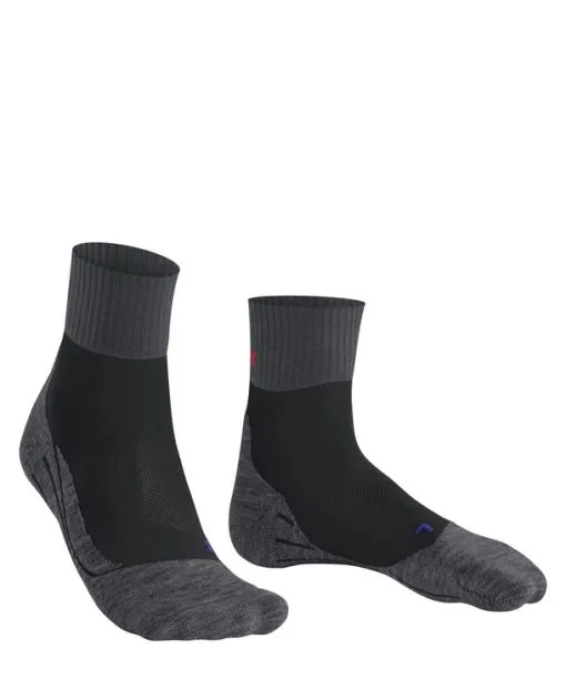Men TK2 Explore Cool Short Men Trekking Short Sock Black FALKE Hiking Socks