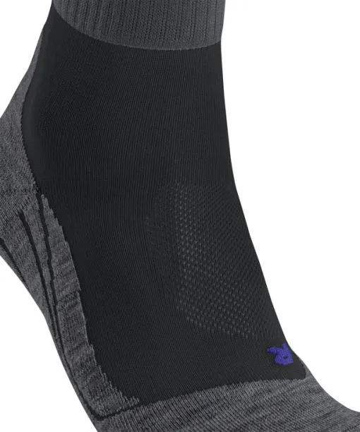 Men TK2 Explore Cool Short Men Trekking Short Sock Black FALKE Hiking Socks
