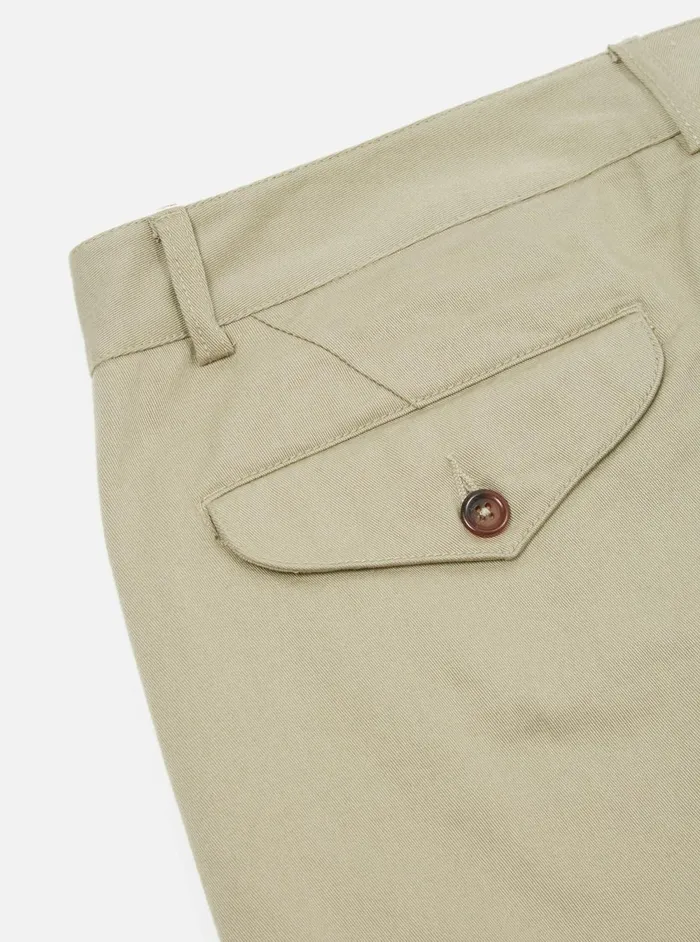 Men Universal Works Aston Pant In Stone Twill Universal Works Cotton Twill