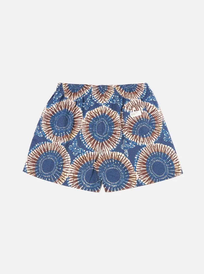 Men Universal Works Boxer Short In Navy Hokkoh Print Universal Works Underwear