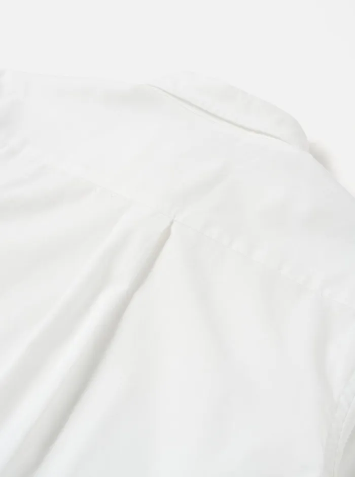 Men Universal Works Daybrook Shirt In White Organic Oxford Universal Works Shirts