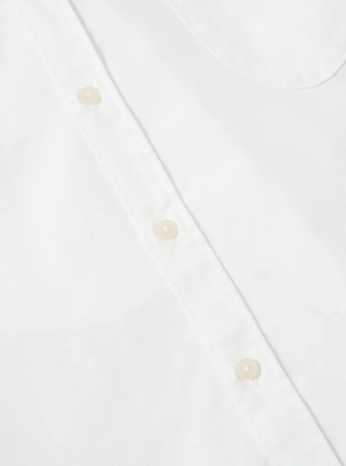 Men Universal Works Daybrook Shirt In White Organic Oxford Universal Works Shirts