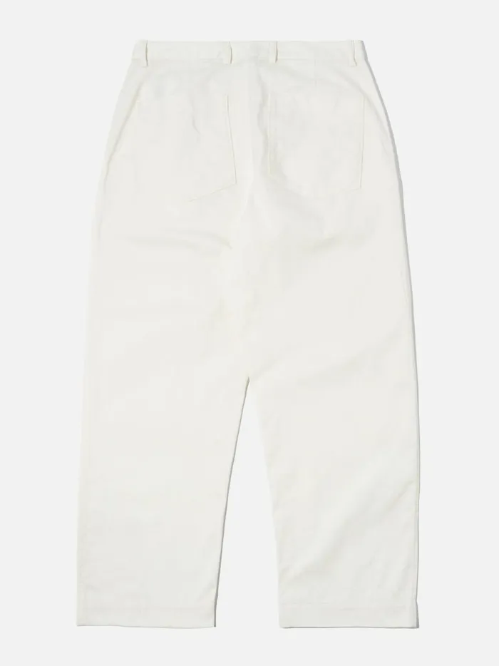 Men Universal Works Duke Pant In Ecru Twill Universal Works Cotton Twill