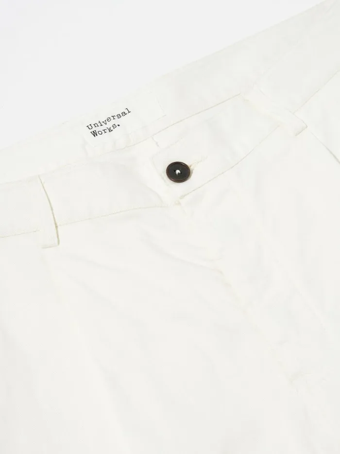 Men Universal Works Duke Pant In Ecru Twill Universal Works Cotton Twill