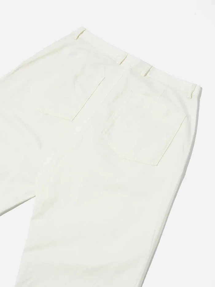 Men Universal Works Duke Pant In Ecru Twill Universal Works Cotton Twill