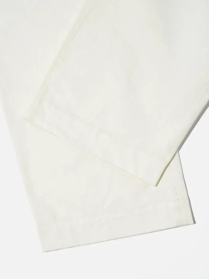 Men Universal Works Duke Pant In Ecru Twill Universal Works Cotton Twill