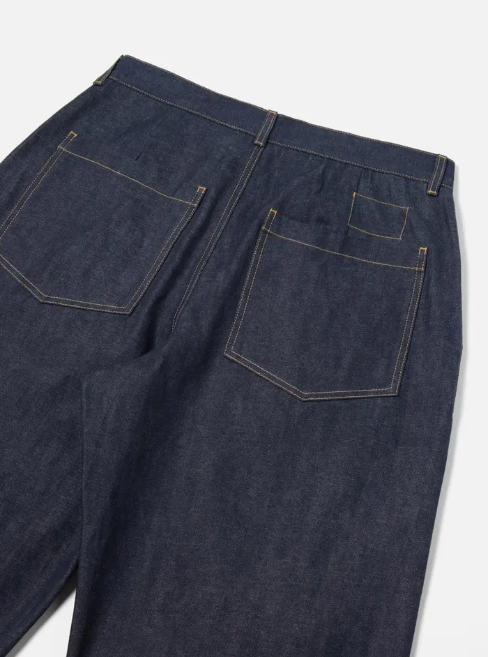 Men Universal Works Duke Pant In Indigo 13oz Selvedge Denim Universal Works Trousers