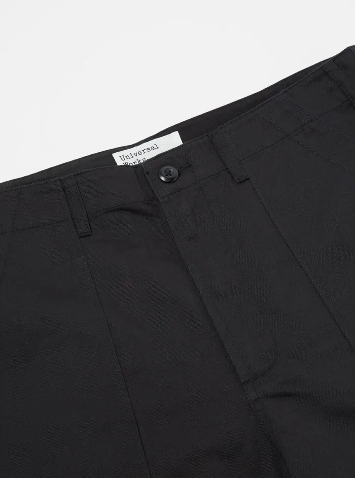 Men Universal Works Fatigue Pant In Black Twill Universal Works Cotton Twill