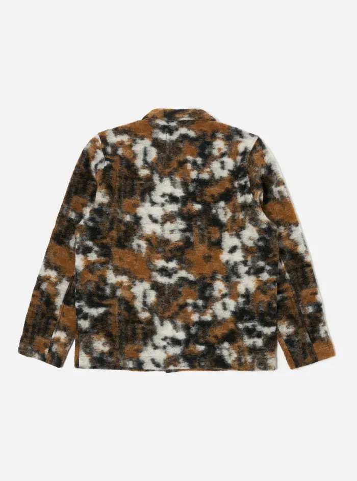 Men Universal Works Field Jacket In Brown Ylang Flower Fleece Universal Works Jackets