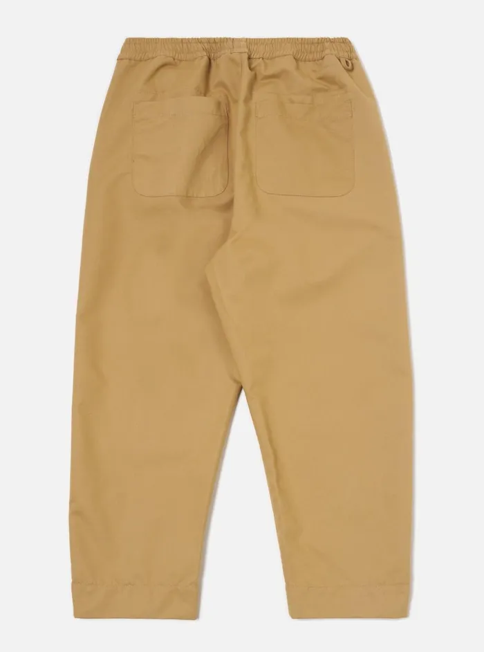 Men Universal Works Judo Pant In Sand Brushed Polytech Universal Works Trousers