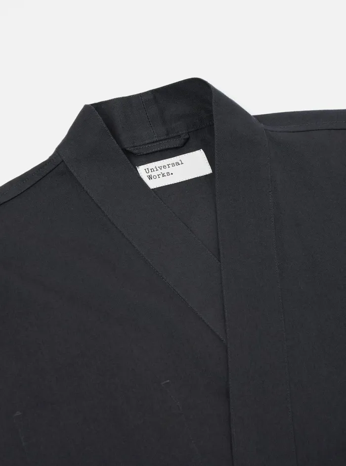 Men Universal Works Kyoto Work Jacket In Black Twill Universal Works Jackets