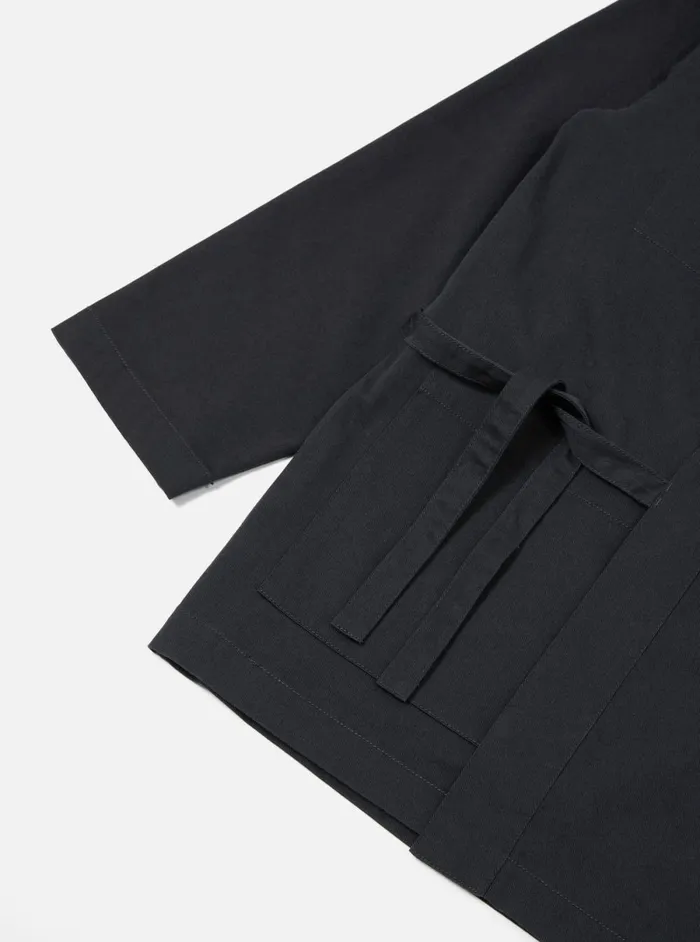 Men Universal Works Kyoto Work Jacket In Black Twill Universal Works Jackets