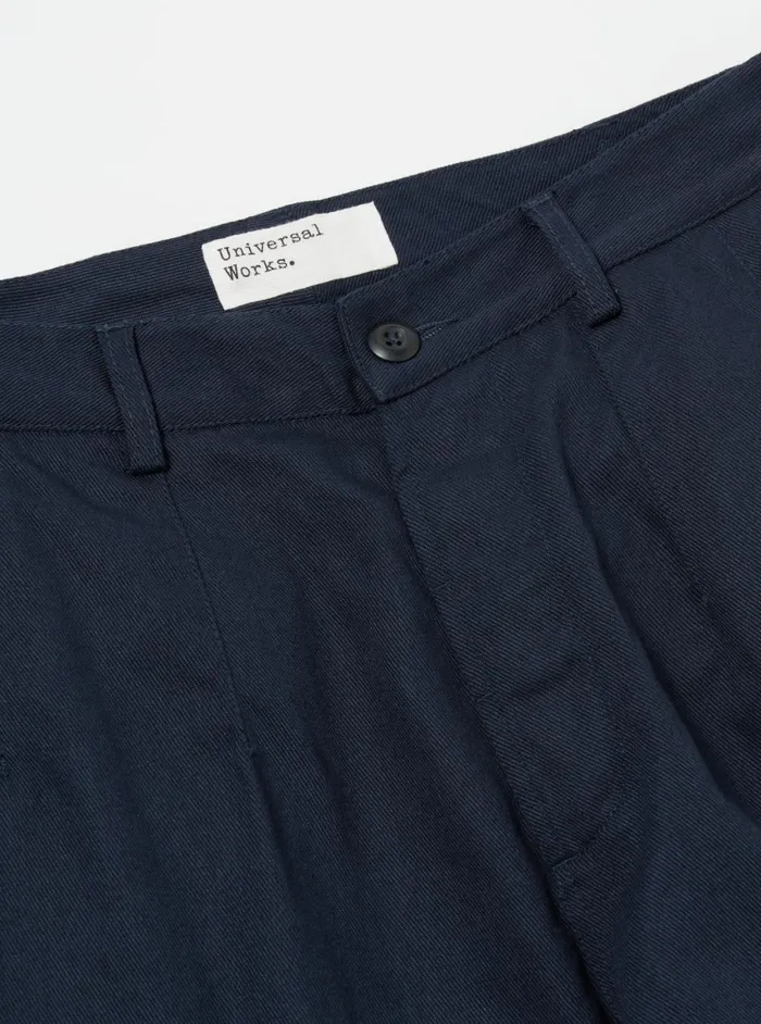 Men Universal Works Loose Cargo Pant In Navy Winter Twill Universal Works Trousers
