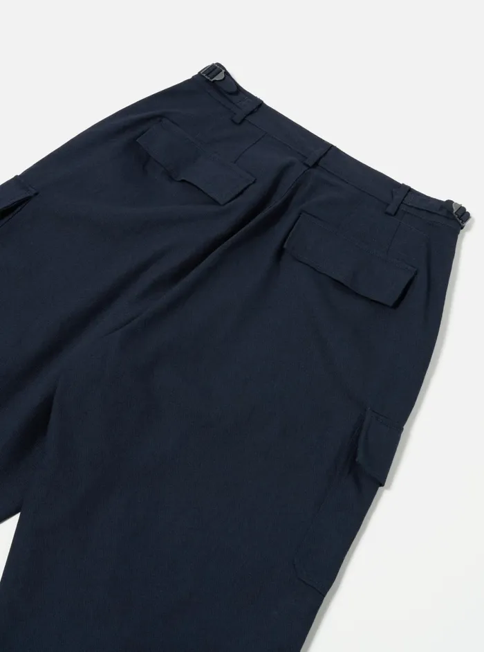 Men Universal Works Loose Cargo Pant In Navy Winter Twill Universal Works Trousers