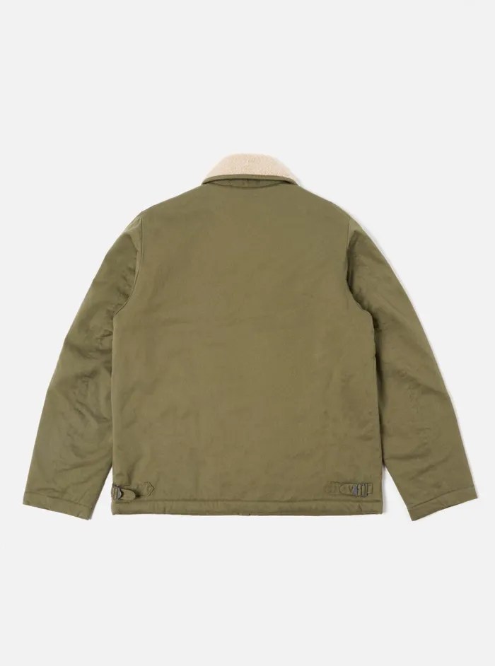Men Universal Works N1 Jacket In Light Olive Twill Universal Works Coats and Outerwear
