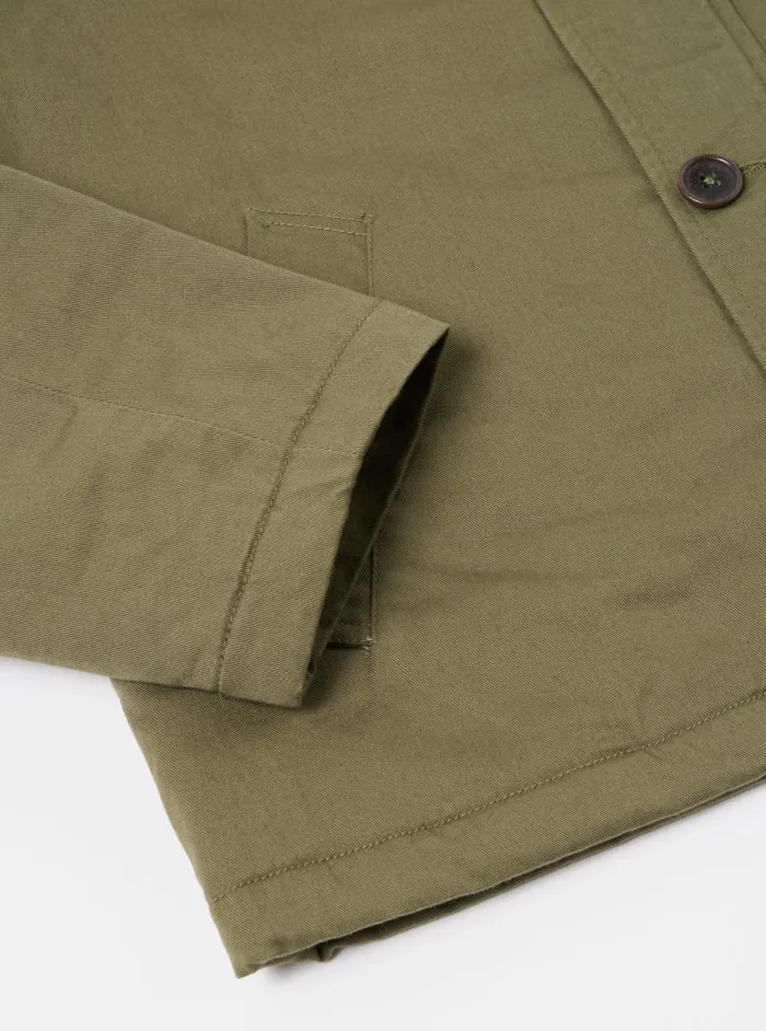 Men Universal Works N1 Jacket In Light Olive Twill Universal Works Coats and Outerwear