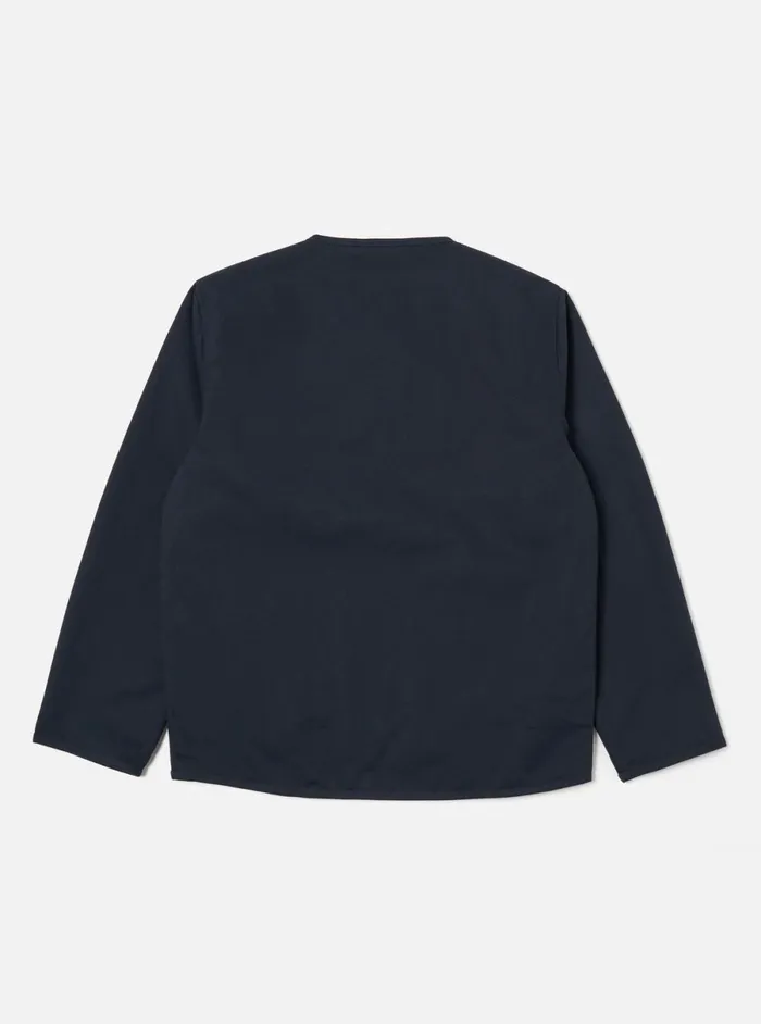 Men Universal Works Parachute Liner Jacket In Navy Brushed Polytech Universal Works Jackets