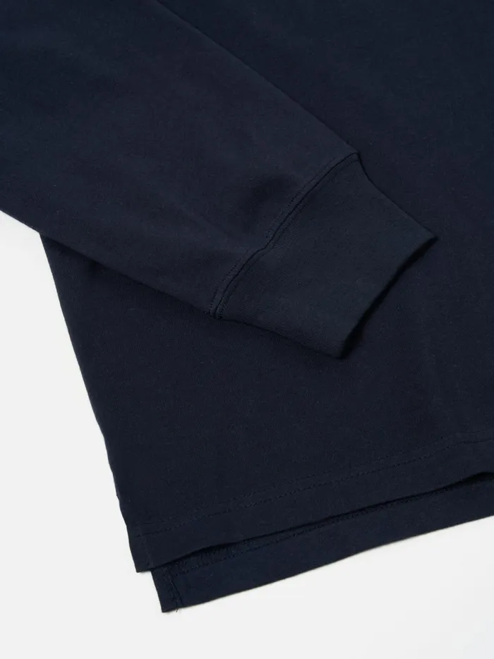 Men Universal Works Xv Tee Shirt In Navy Print Jersey Universal Works Tees