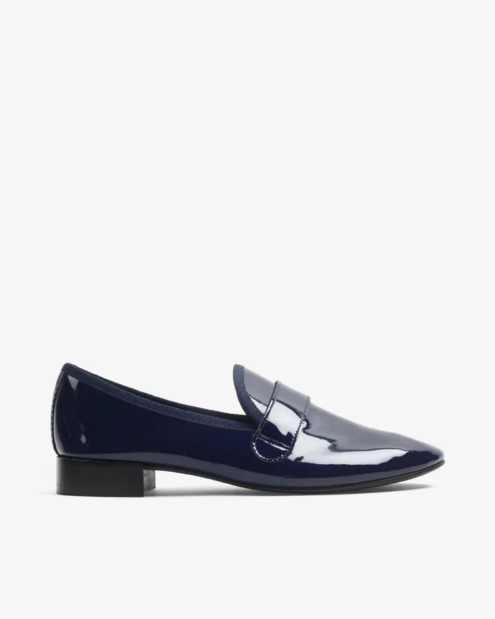 Michael Rubber Sole Loafers Classic Blue Women Repetto Loafers and Oxford Shoes