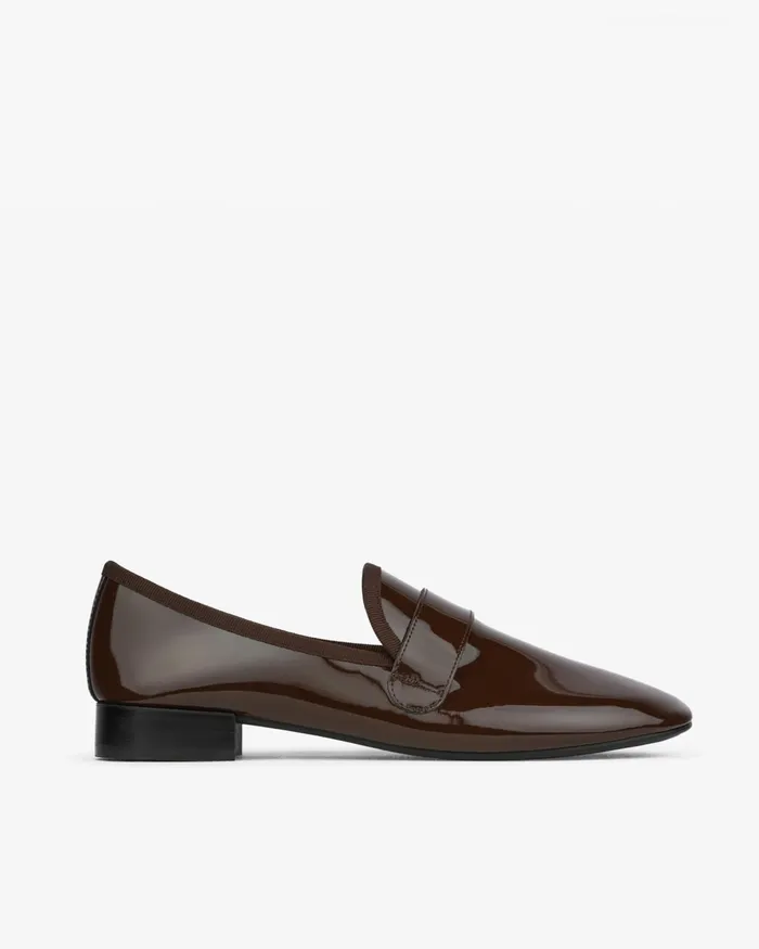 Michael Rubber Sole Loafers Ristretto Brown Women Repetto Loafers and Oxford Shoes