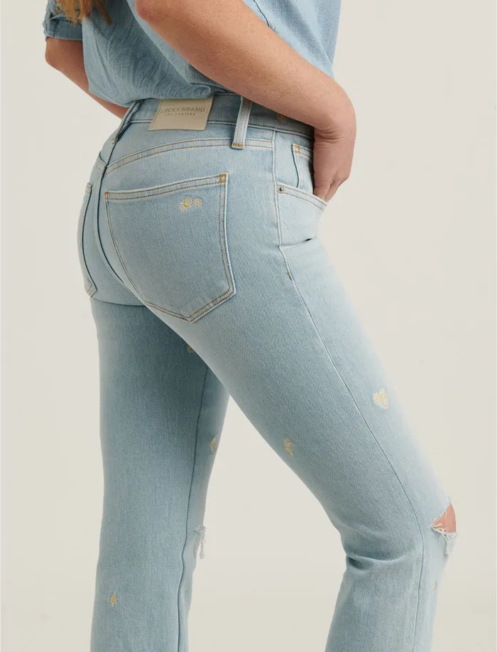 Mid Rise Ava Crop Mini Boot Jean Luna Ct Women Jeans Lucky Brand