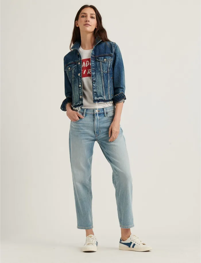 Mid Rise Boyfriend Jean Reverence Jeans Lucky Brand Women