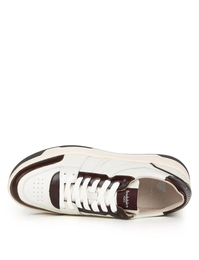 Miley Off White and Irish Coffee Women Bobbies Sneakers